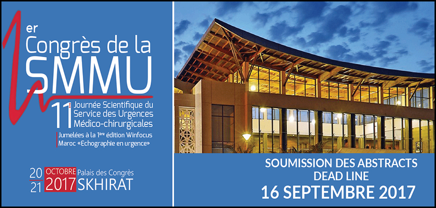 1er Congrès de la SMMU : 11ème Journée Scientifique du Service des Urgences Médico-chirurgucales